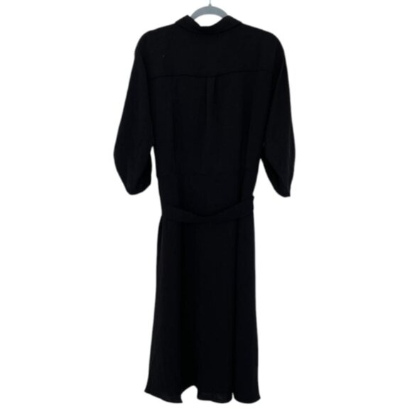 Black Tamara H Women's Shirt Style Button Up Dress - Picture 2 of 11